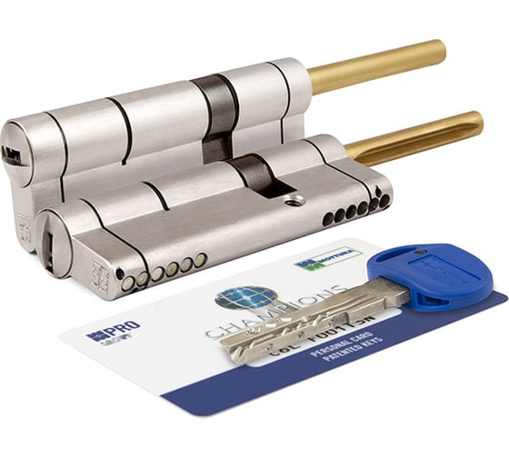 Цилиндровый механизм под вертушку (дл. шток) MOTTURA CP4P663101C5 97мм/61+10+26 мат.никель 39151