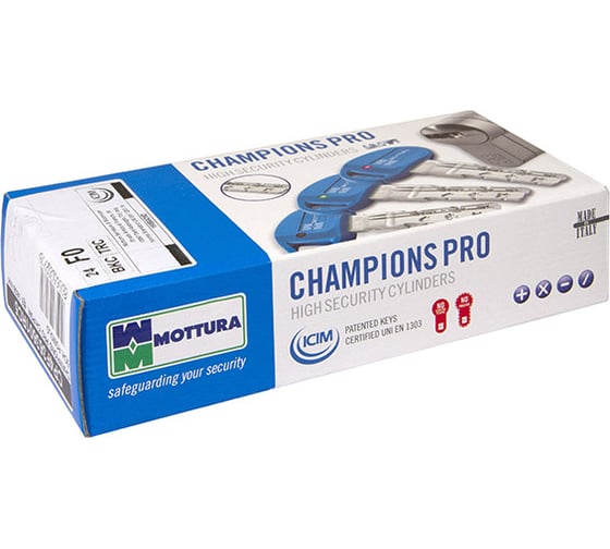 Цилиндровый механизм под вертушку (дл. шток) MOTTURA CP4P663101C5 97мм/61+10+26 мат.никель 39151