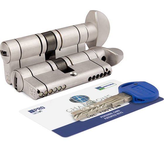 Цилиндровый механизм с вертушкой MOTTURA CP4F464601R 92мм/41+10+41 мат.никель 39457