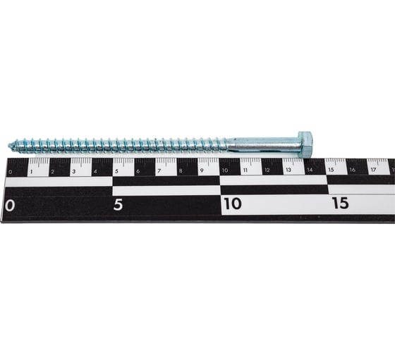Шуруп для крепления лаг и реек STEELREX цинк 8x140 мм, коробка 25 шт. 0127008140B300002516
