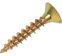 Универсальный саморез STEELREX потайной, шлиц Pz, жёлтый цинк 4.5x25 мм, коробка 250 шт. 0125045025B400025032