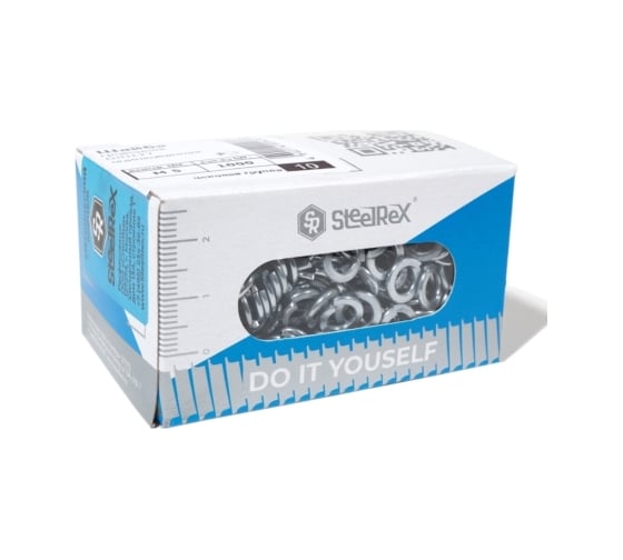 Шайба STEELREX DIN 127 гроверная, цинк М12 мм, коробка 100 шт. 0230012000B400010032