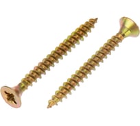 Универсальный саморез Kranz 4x40 мм, желтый цинк, пакет 800 шт. в упаковке 1111-0440-2