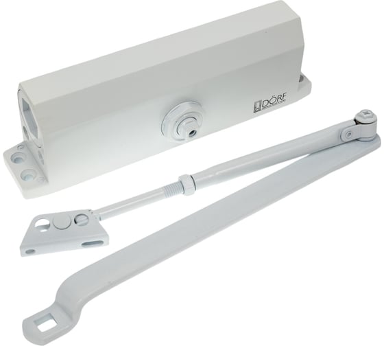 Дверной доводчик DORF l-8226 160 кг, белый, 1 шт. L8226_white