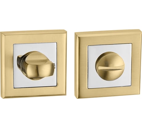 Поворотная ручка PUNTO BK6 QL SG/CP-4 матовое золото/хром 38403