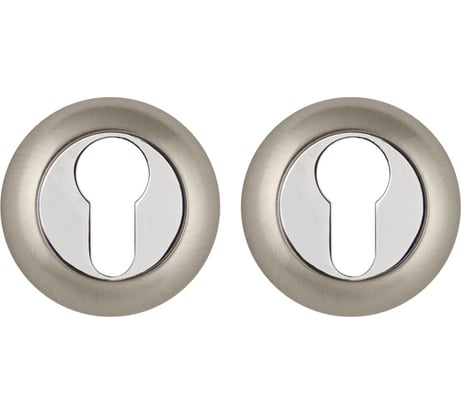 Накладка под цилиндр PUNTO ET TL SN/CP-3 матовый никель/хром 33137