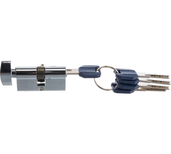 Цилиндровый механизм с вертушкой PUNTO Z402/60 mm 25+10+25 CP хром 5 кл. 35263