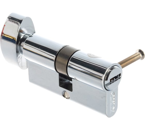 Цилиндровый механизм с вертушкой PUNTO Z402/60 mm 25+10+25 CP хром 5 кл. 35263