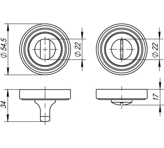 Поворотная ручка PUNTO BK6 ML ABG-6 зеленая бронза 33219