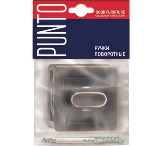 Поворотная ручка PUNTO BK6 QR ABL-28 темная медь 40039