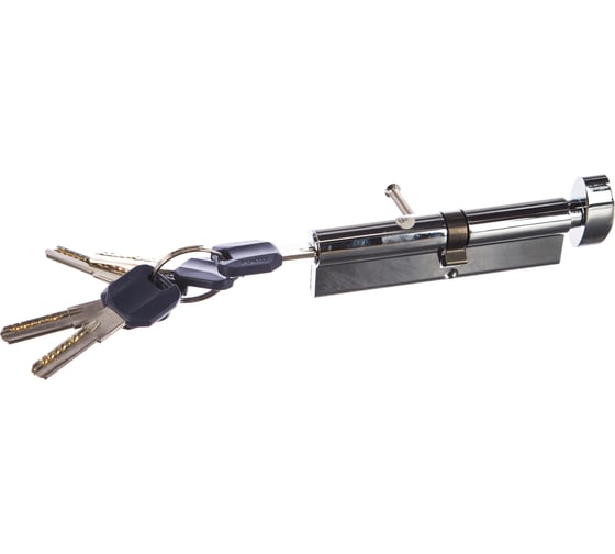 Цилиндровый механизм с вертушкой PUNTO Z402/110 mm 55+10+45 CP хром 5 кл. 36187