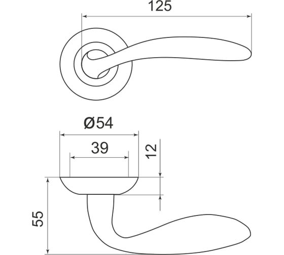 Раздельная ручка ARMADILLO Virgo LD57-1AB/GP-7 бронза/золото 14667