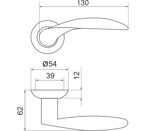 Раздельная ручка ARMADILLO Diona LD20-1CP-8 хром 15594