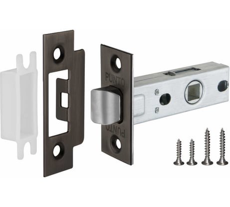 Врезная защелка PUNTO L45-8 GR графит 36935