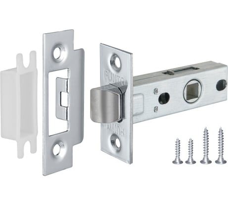 Врезная защелка PUNTO L45-8 CP хром 36923