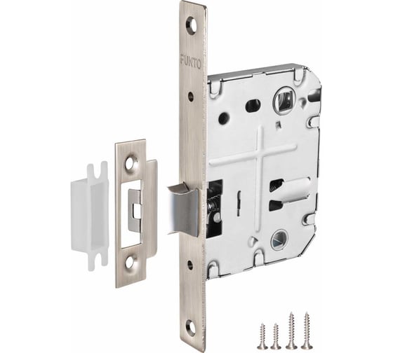 Врезная защелка PUNTO L72-50 SN матовый никель 36943 1