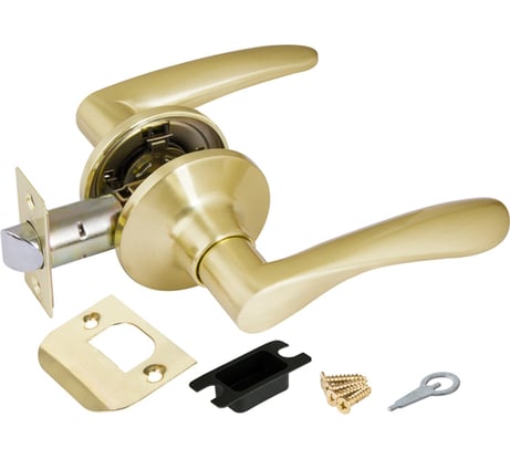 Ручка защелка PUNTO 6020 SB-P без фик. мат. золото 34659