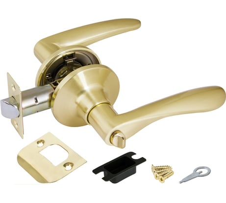 Ручка защелка PUNTO 6020 SB-B фик. мат. золото 34655