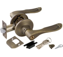 Ручка защелка PUNTO 6030 MAB-E кл./фик. мат. бронза 34681