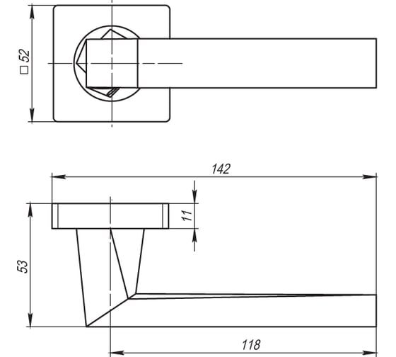 Раздельная ручка ARMADILLO CORSICA SQ003-21CP-8 хром 20369