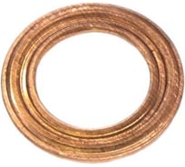 Медная шайба HIMPT 10 шт., 9x15x0.5 мм, 2 волны 00-00016172