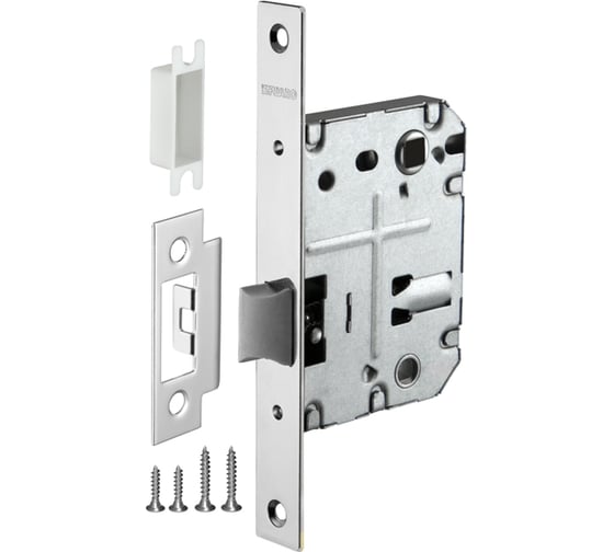 Врезная защелка Fuaro PLASTIC P72-50 CP хром 33601