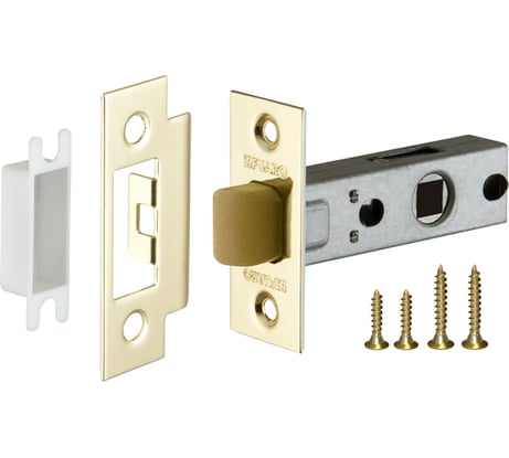 Врезная защелка Fuaro PLASTIC P12-45-25 GP латунь 33591