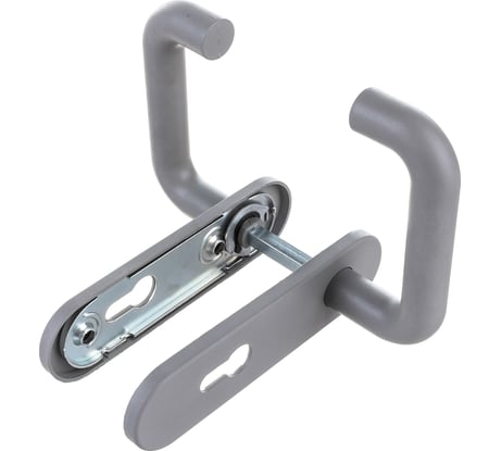 Дверная ручка Fuaro DH-0433/GR NE серая с пружиной для замка FL-0432, 0433, 0434, нейлон 32111