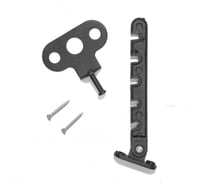 Оконный ограничитель Трибатрон "евро-2" 120 мм чёрный муар 88456