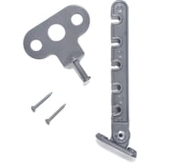 Оконный ограничитель Трибатрон "Евро-2" 120 мм алюминиевый металлик 88450 31293777