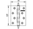 Универсальная петля Fuaro 4BB/A/BL 125x75x2,5 AB бронза БЛИСТЕР 30977 2