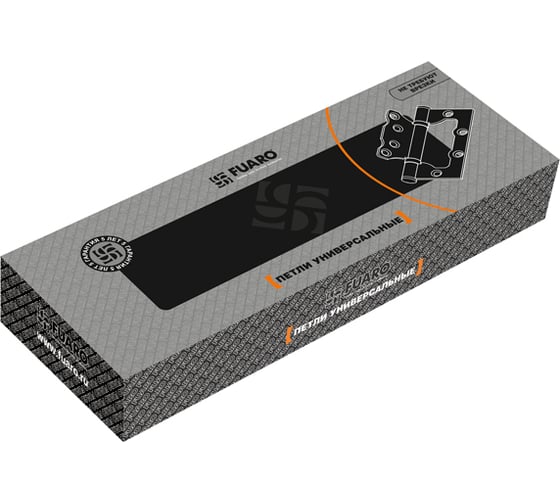 Универсальная петля без врезки Fuaro 500-2BB 100x2,5 PN мат. никель (2шт) 32333