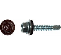 Кровельный саморез КРЕП-КОМП 5,5х19 RAL8004, коричневый 300шт ск55198004ф