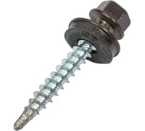 Кровельный саморез КРЕП-КОМП 4,8х35 RAL8019, серо-коричневый 250шт ск358019ф
