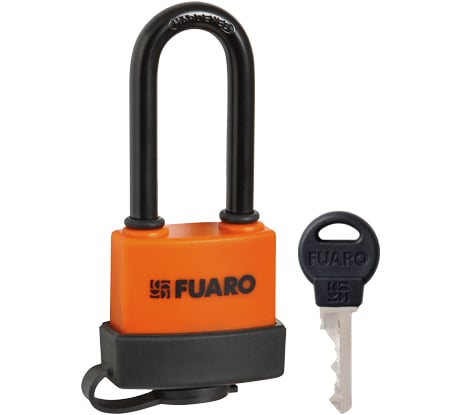 Навесной замок Fuaro PL-3640 LS 40 мм 3 англ.кл. удлиненная дужка БЛИСТЕР 26405