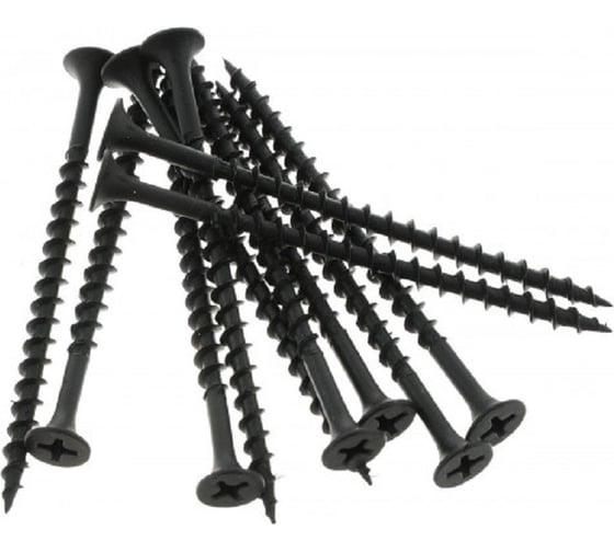 Саморез по дереву Dr. Bronz черный острый 3,8x65 мм, 10 кг 3865100 1