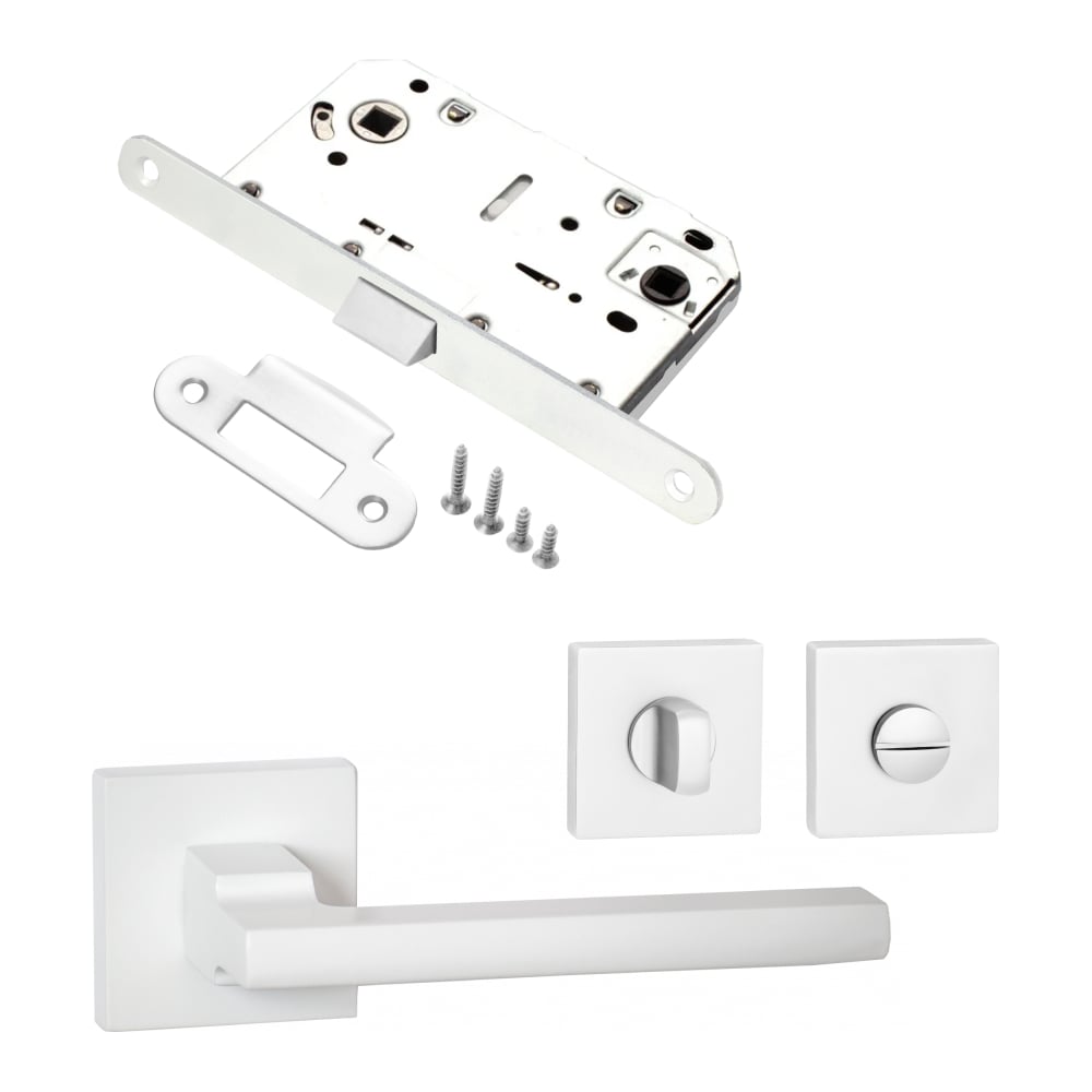 Комплект для межкомнатной двери PAULINIDOR ручки 514-03, сантехническая ...