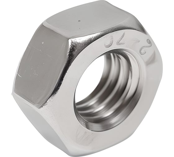 Гайка М6 шестигр., нерж.сталь (А2), DIN 934 (1000 шт в уп.) STARFIX SM-85216-1000
