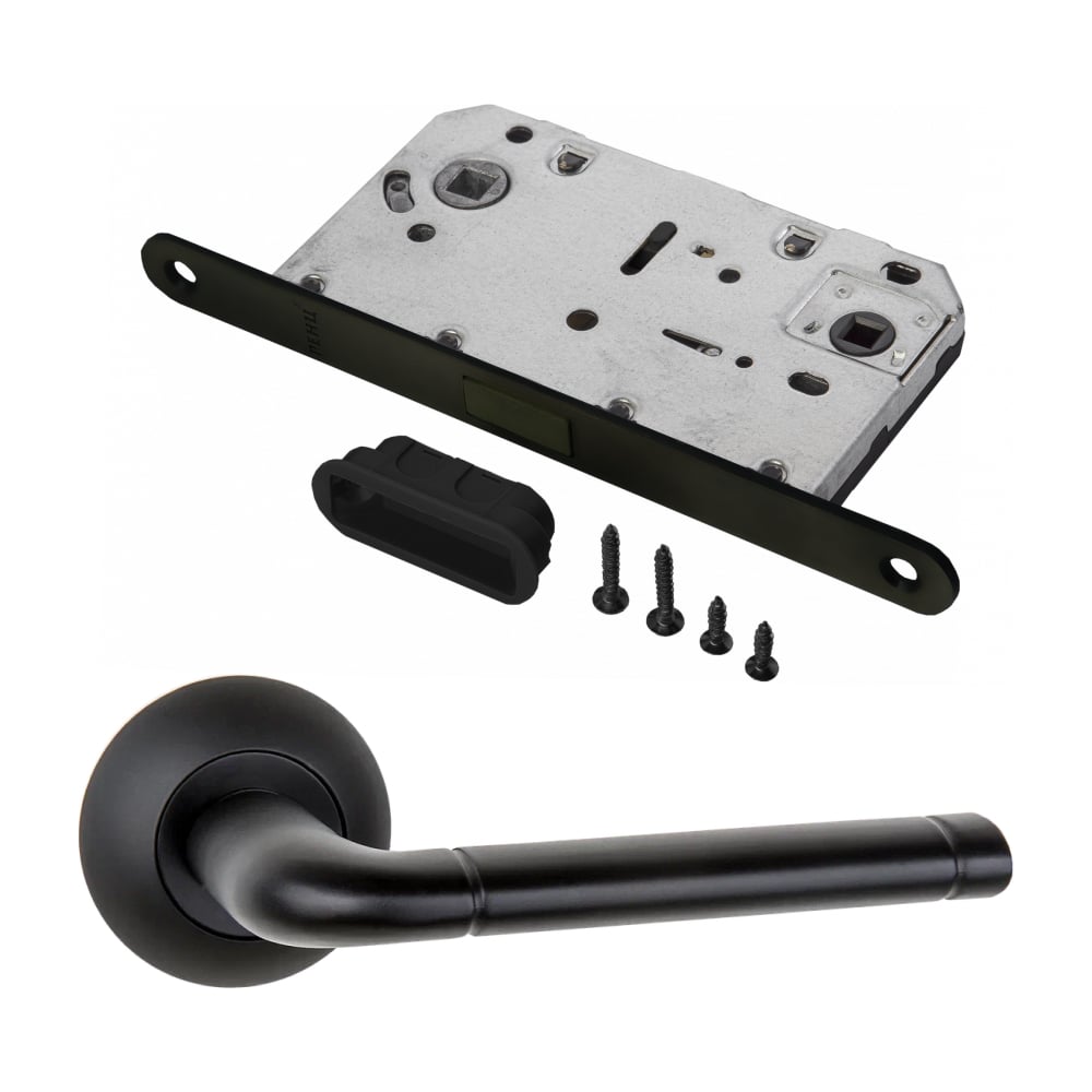 Комплект для межкомнатной двери PAULINIDOR ручки 503-08, сантехническая ...