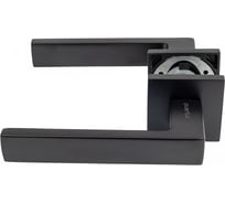 Комплект для межкомнатной двери PAULINIDOR ручки 541-03 slim, защелка магнитная 5-50, петли б/врезки 2 шт., черный 541-03slim5-502SBL