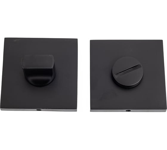 Комплект для межкомнатной двери PAULINIDOR ручки 541-03 slim + сантехническая магнитная защелка 5096 + завертка AL 03 slim + петли, 2 шт., черный 541-03slim5096AL032SBL