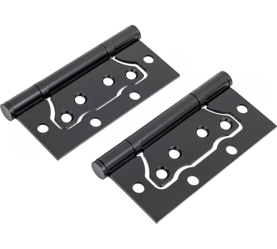 Комплект для межкомнатной двери PAULINIDOR ручки 541-03 slim + сантехническая магнитная защелка 5096 + завертка AL 03 slim + петли, 2 шт., черный 541-03slim5096AL032SBL