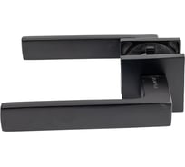 Комплект для межкомнатной двери PAULINIDOR ручки 541-03 slim, 5-45PL, AL 03 slim, BK45, петли 2 шт., черный 541-03slim5-45AL03BK452SBL