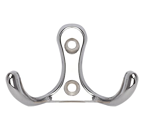 Крючок MF H5506, 2-х рожковый, хром, алюминий 787021v
