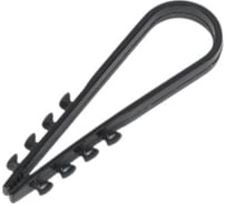 Дюбель-хомут для круглого кабеля DORI 5-10 черный, 100 шт. 47056