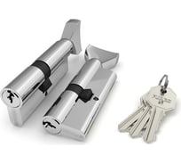 Цилиндровый механизм с вертушкой Fuaro 100 CM 80 mm /35+10+35/ 3 ключа CP хром 23749