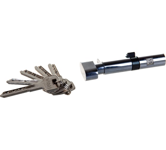 Цилиндровый механизм с вертушкой Fuaro 200 ZM 80 mm /35+10+35/ CP хром 5 кл. 40361