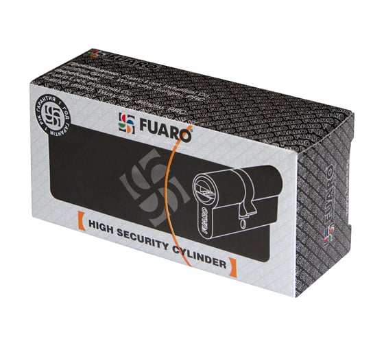 Цилиндровый механизм Fuaro 100 CA 80 mm /35+10+35/ CP хром 5 кл. 21497