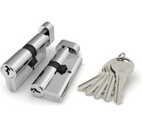 Цилиндровый механизм с вертушкой Fuaro R302/70 mm-BL /30+10+30/ CP хром 5 кл. БЛИСТЕР 26043