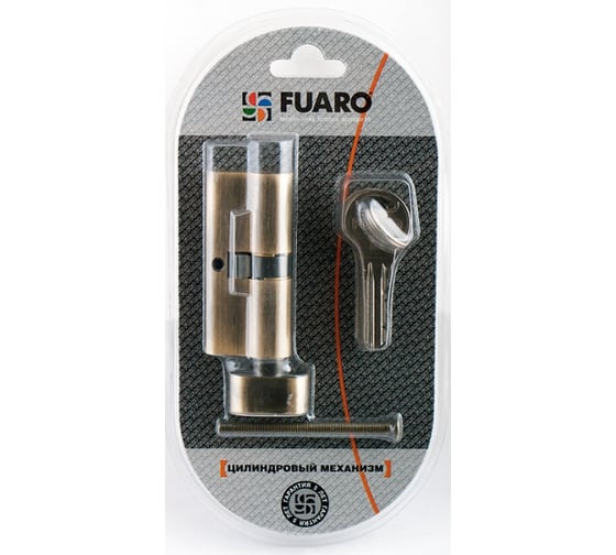 Цилиндровый механизм с вертушкой Fuaro R302/70 mm-BL /30+10+30/ CP хром 5 кл. БЛИСТЕР 26043